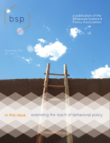 Extending the reach of behavioral policy