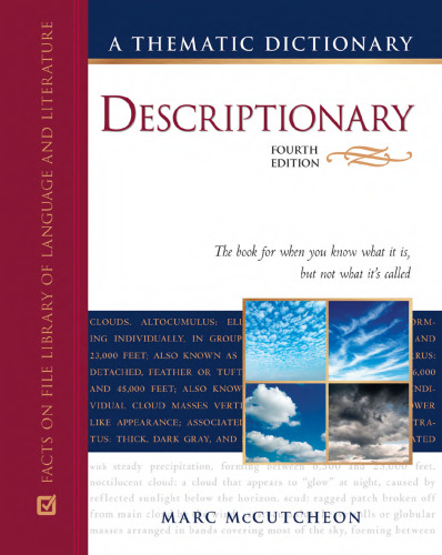 Descriptionary: A Thematic Dictionary (Writers Library) (Writer's Library)