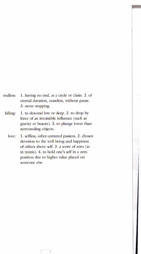 An Endless Falling in Love