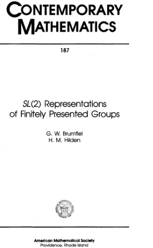 SL(2) representations of finitely presented groups