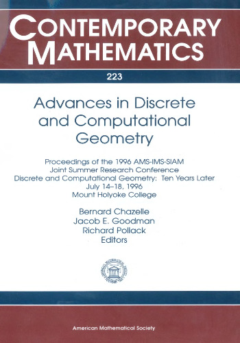 Advances in Discrete and Computational Geometry