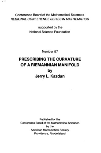 Prescribing the curvature of a Riemannian manifold