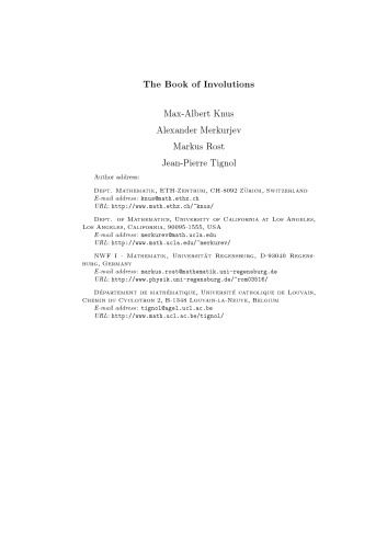 The book of involutions
