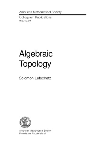 Algebraic topology