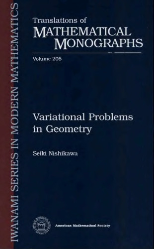 Variational problems in geometry