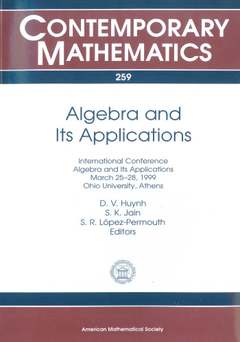 Algebra and Its Applications