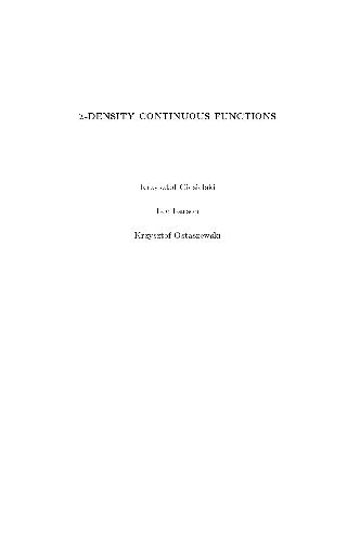 I-density continuous functions