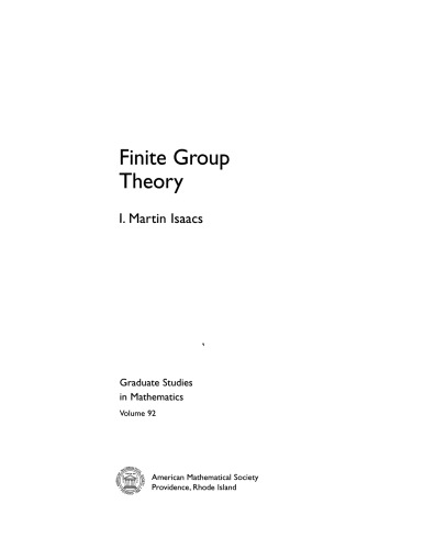 Finite Group Theory