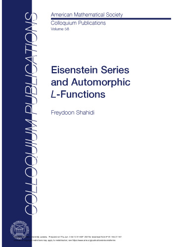 Eisenstein Series and Automorphic L-Functions