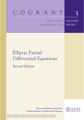Elliptic Partial Differential Equations