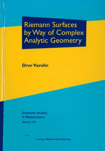 Riemann surfaces by way of complex analytic geometry