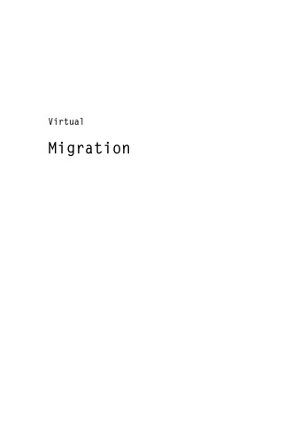 Virtual Migration: The Programming of Globalization