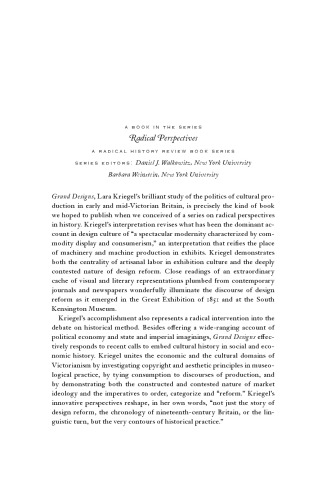Grand Designs: Labor, Empire, and the Museum in Victorian Culture