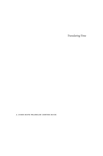 Translating Time: Cinema, the Fantastic, and Temporal Critique
