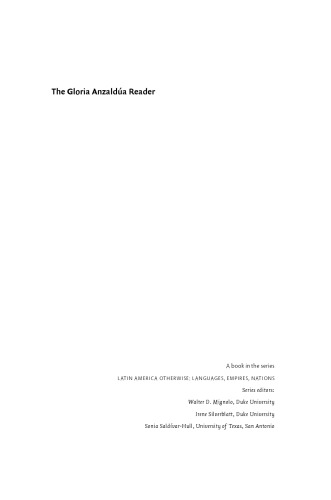 The Gloria Anzaldúa Reader