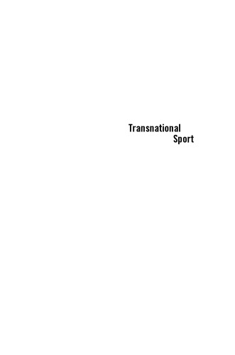 Transnational Sport: Gender, Media, and Global Korea