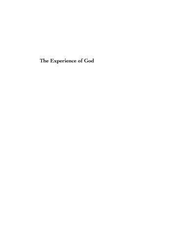 The experience of God: a postmodern response