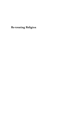 RE-TREATING RELIGION DECONSTRUCTING CHRISTIANITY WITH JEAN-LUC NANCY