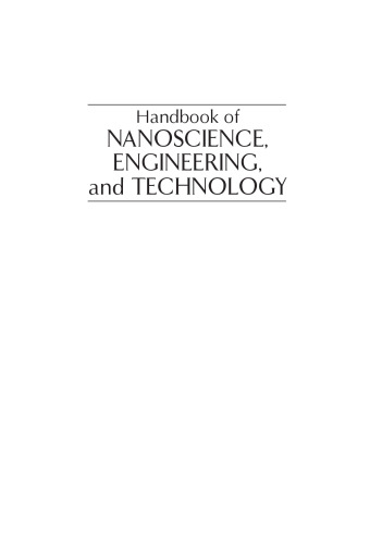 Handbook of Nanoscience, Engineering, and Technology