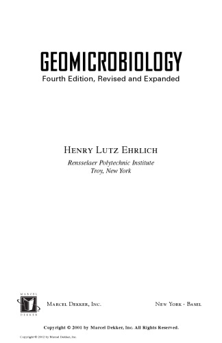 Geomicrobiology