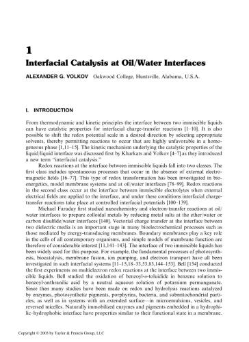 Interfacial Catalysis