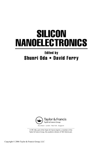 Silicon Nanoelectronics