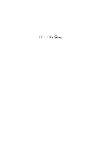 I Ulu I Ka ‘Āina: Land