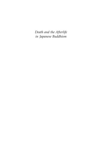 Death and the Afterlife in Japanese Buddhism