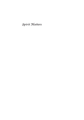 Spirit Matters: The Transcendant in Modern Japanese Literature