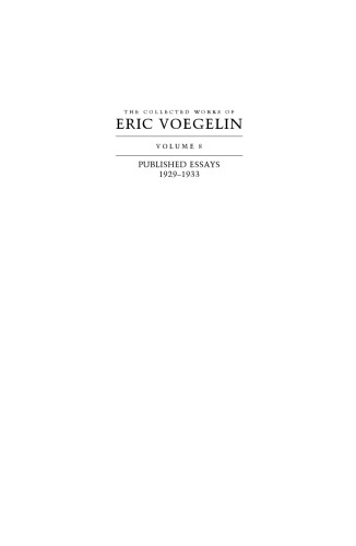 Published Essays, 1929-1933
