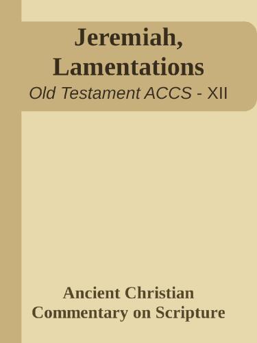 Jeremiah, Lamentations