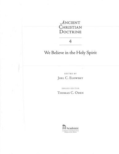 We Believe in the Holy Spirit