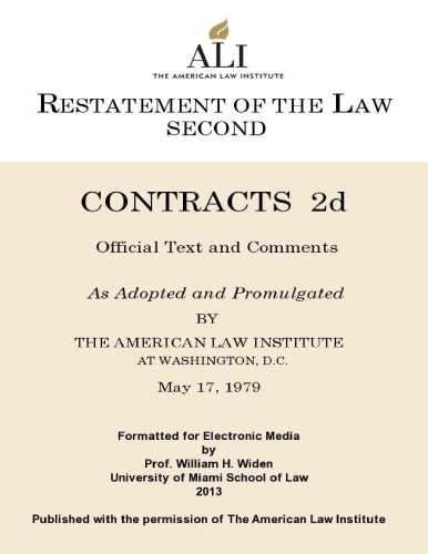 Restatement of the Law Second (R2K)