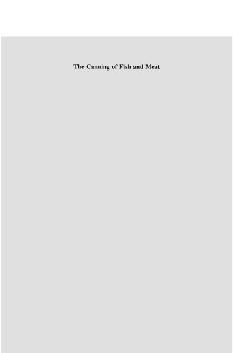 The Canning of Fish and Meat