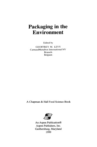Packaging in the Environment
