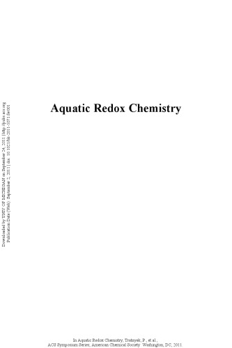 Aquatic Redox Chemistry