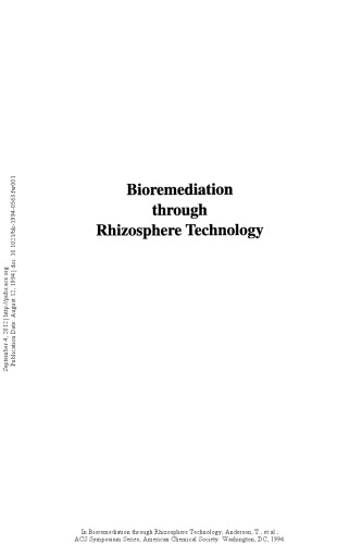 Bioremediation through Rhizosphere Technology