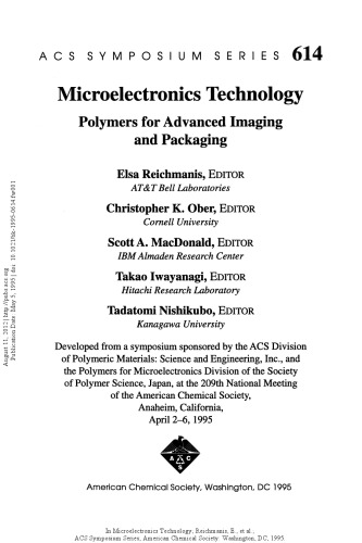 Microelectronics Technology. Polymers for Advanced Imaging and Packaging