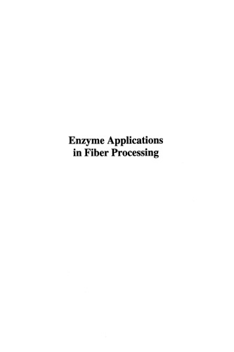 Enzyme Applications in Fiber Processing