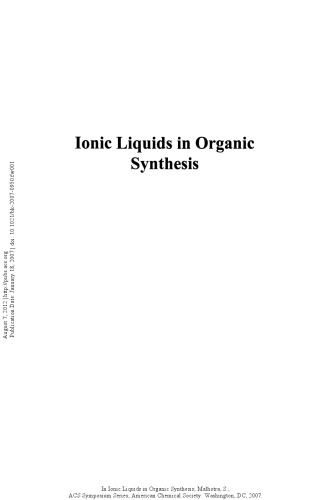 Ionic Liquids in Organic Synthesis