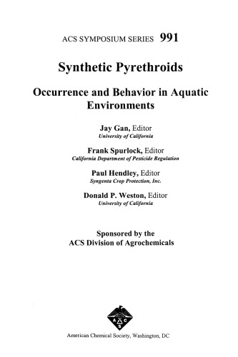 Synthetic Pyrethroids. Occurrence and Behavior in Aquatic Environments