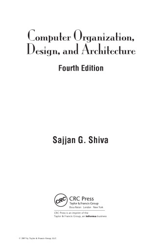 Computer organization, design, and architecture