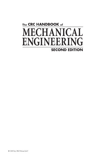 The CRC handbook of mechanical engineering