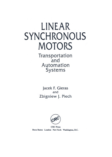 Linear Synchronous Motors Transportation And Automation Systems