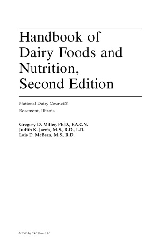 Handbook of Dairy Foods and Nutrition