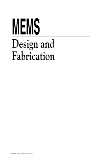 The MEMS Handbook MEMS Design