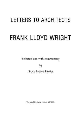 Letters to Architects