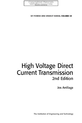 High Voltage Direct Current Transmission