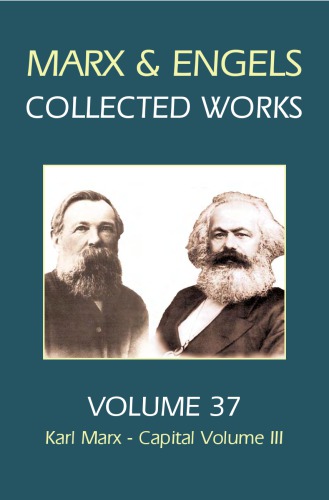 Collected works / Vol. 37, Karl Marx: Capital, Vol. III.