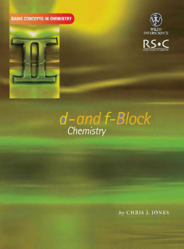 D-And F-Block Chemistry